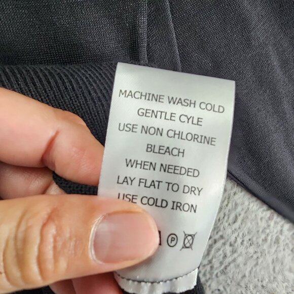 Luchiano Visconti Sweater Mens XL Black Long Sleeve V Neck Pullover *NWT* - Picture 5 of 10